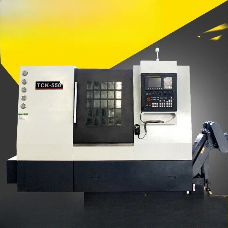 Turn-milling machining center TCK550 oblique bed numerical control lathe power head lathe