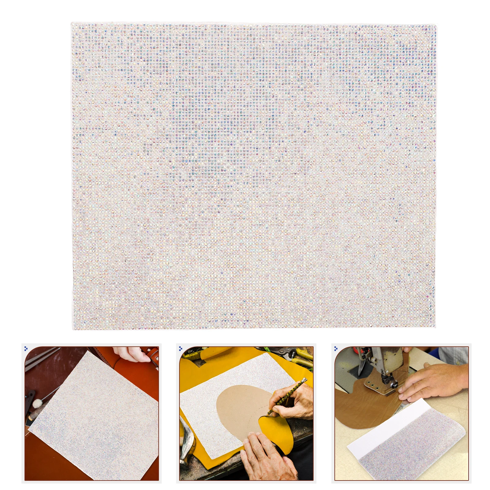 

1 Sheet Rhinestone Ribbon Self Adhesive Glittering Strips for Clothes Bags Shoes Bridal Veils DIY Craft Supplies Decorative