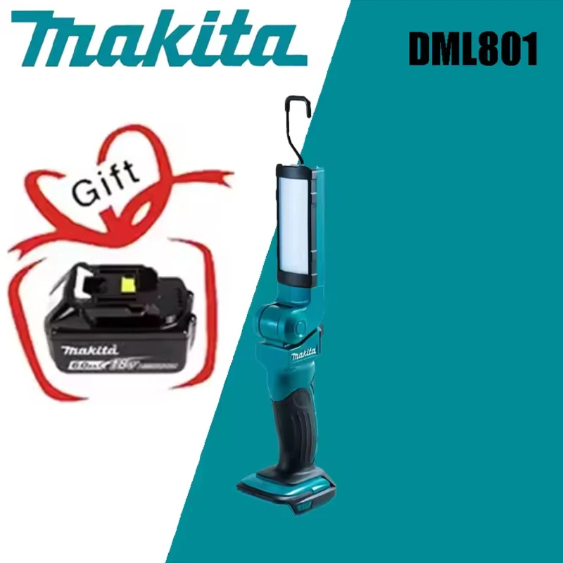 

Makita DML801 18V Indoor Outdoor Work Lights Rechargeable Ultra Bright Lights LXT Lithium-Ion Cordless 12 LED Flashlight Only