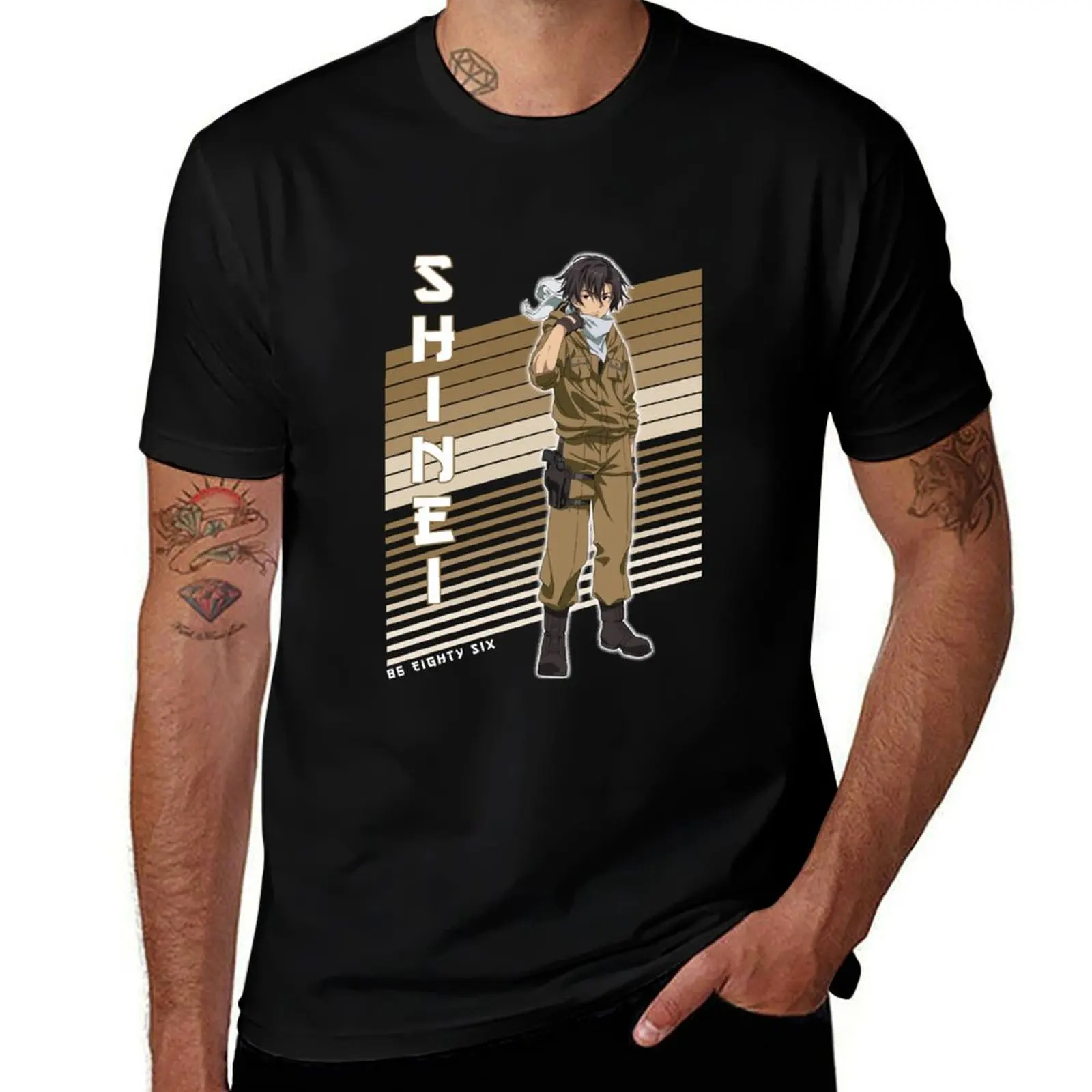

t Shinei Character T-Shirt Six Eighty tshirt for Nouzen T-Shirt 86 graphic man shirts Shin
