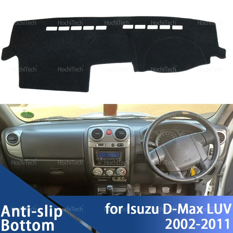 Cubierta para salpicadero de coche, alfombrilla Anti-UV, parasol, alfombra para salpicadero, para Isuzu d-max LUV Colorado Rodeo KB LB Canyon 2002 ~ 2011 RA RC