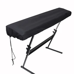 Digital Electric Piano Keyboard Dust Cover for 61 and 88 Keys Drawstring Lock 210D Silver Coated Oxford Fabric