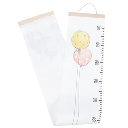 Balloon Children's Height Ruler Measuring Chart for Wall Growth Decor Ballons Canvas Nursery Kids