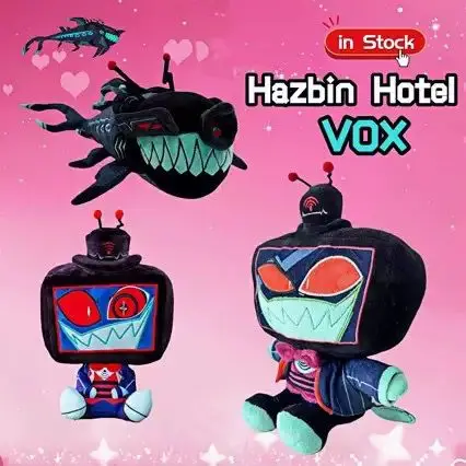 EN STOCK NOUVEAUX jouets en peluche Hazbin Hotel Anime drôle lié Merchandise Fan Hobby Collectibles Dessin animé en peluche Fans Cadeau d'anniversaire