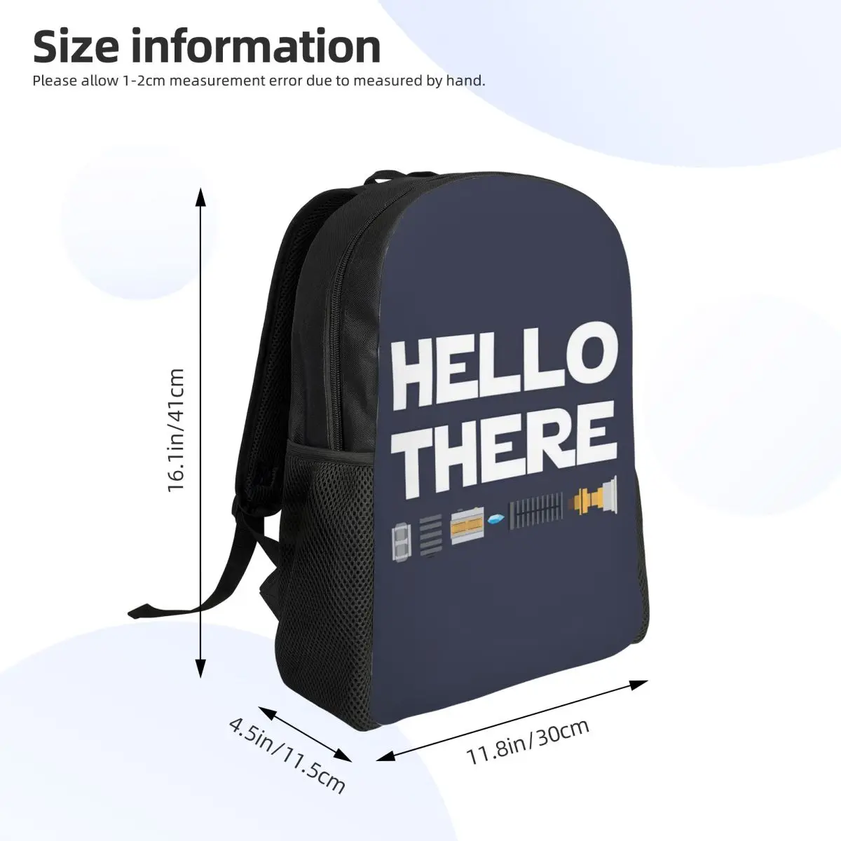 Hello There Student Backpack School Bag Hiking Travel Daypack for Boys Girls Fashion Bookbag Shoulder Bags