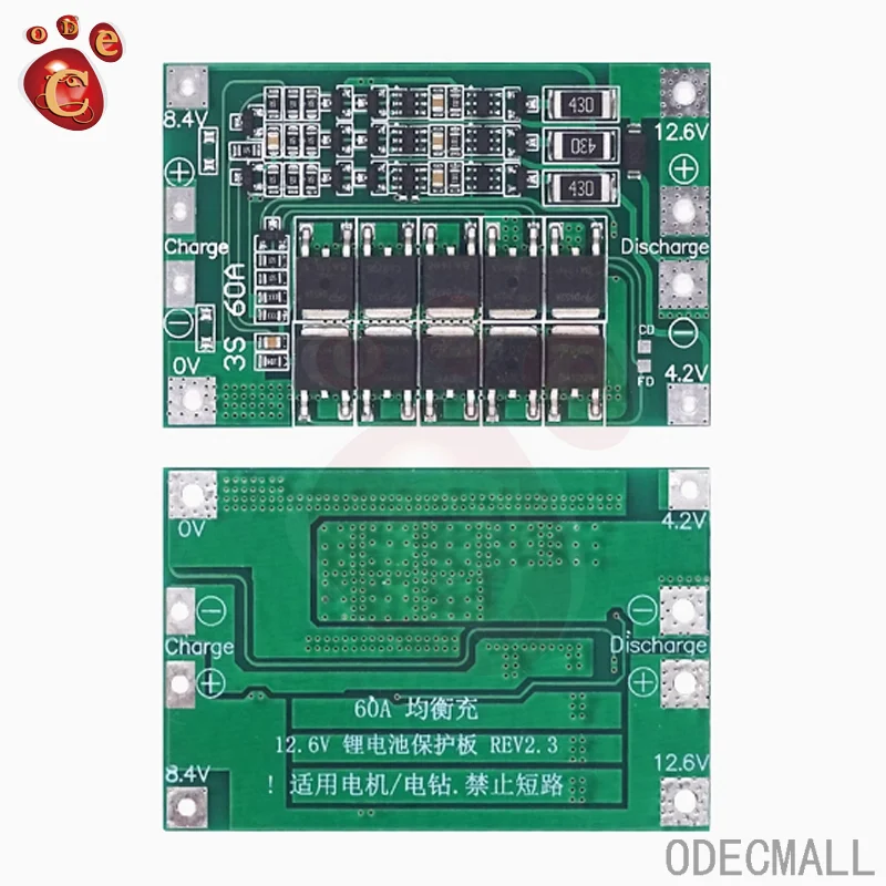 3S 4S 40A Li-ion Lithium Battery 18650 Charger PCB BMS Protection Board with Balance For Drill Motor 14.8V 16.8V Lipo Module