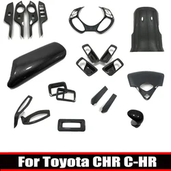LHD For Toyota C-HR CHR 2017-2021 Interior Accessories window switch A pillar steering wheel AC coniditons Outlet Vent Cover