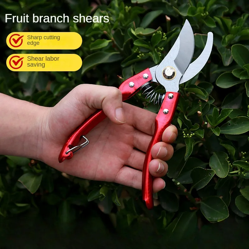 Stainless Steel Pruning Shears Labor-saving Manual Grafting Shears  Portable Multi-functional Fruit Branch Shears