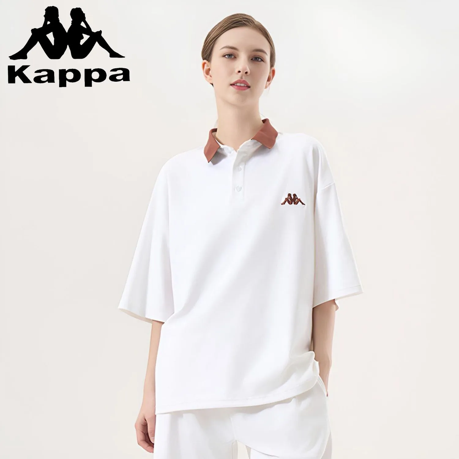 Kappa New Men's And Women's Polo Shirts Classic Contrasting Color Breathable Embroidered T-shirts Luxury Brand Business T-shirt