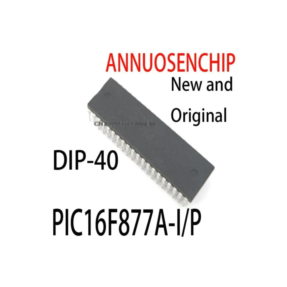 10PCS New and Original  DIP-40 PIC16F MC 40-pin Enhanced PIC16F877A - I/P  PIC16F877 DIP PIC16F877A-I/P