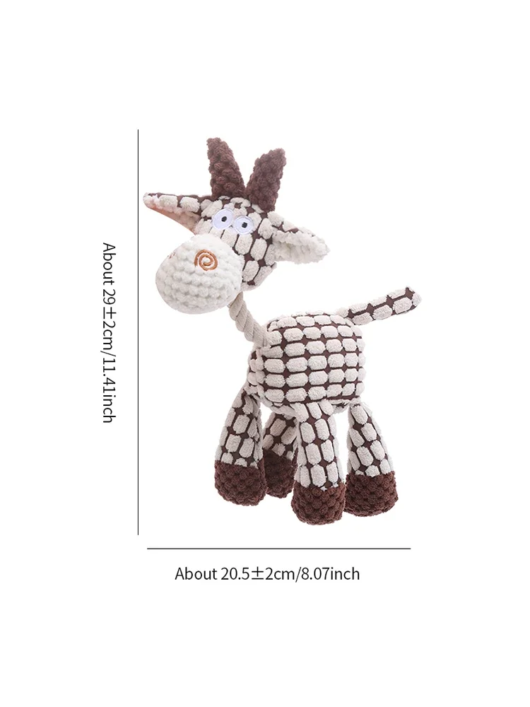 Plush donkey pet dog toy Anti-bite teeth plush toy bb bark plush sound interactive since hi knot mill