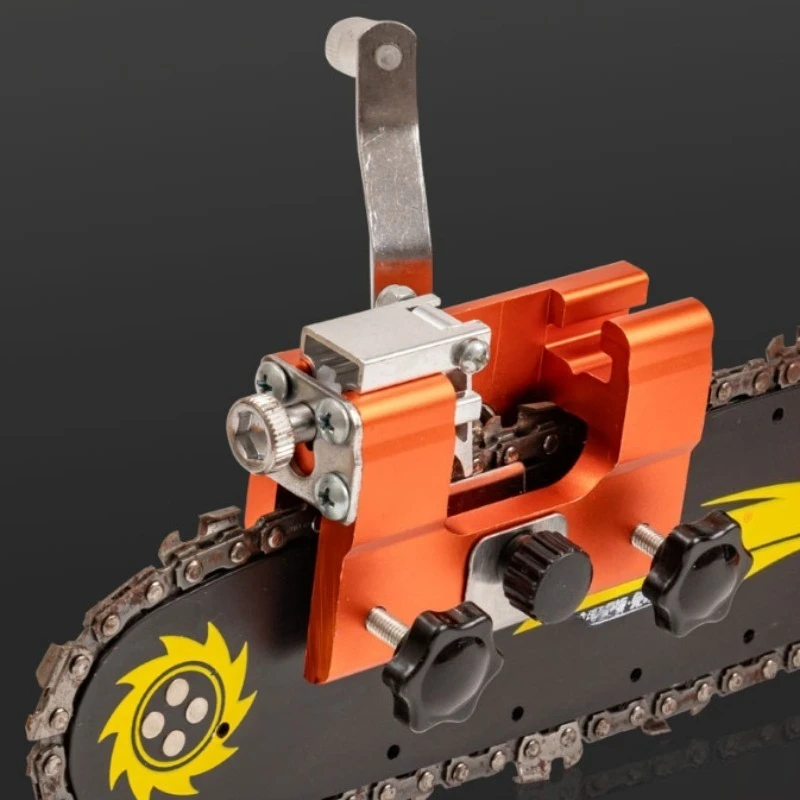 Manual Chain Sharpener Easy Operation Adjustable Jig Chainsaw Chain Sharpening Tool for 4-26