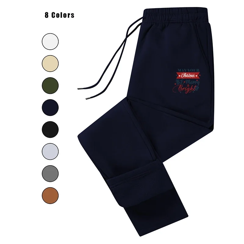 

Printed Men's Autumn Solid Color Spring Jogging Loose Fit Trousers Fitness Streetwear Sweatpants Outfit
