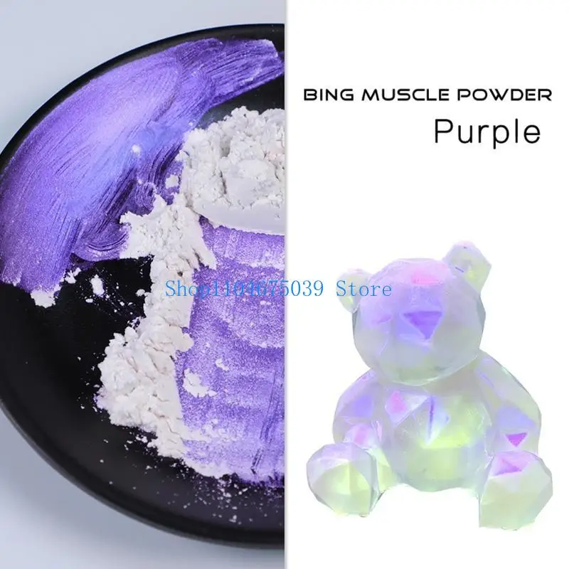 5asd UV Gel Polish Makeup Face Powder for Aurora Manicure Pigment Glitter Art DIY Ice Skin Powder Manicure for Aurora Po