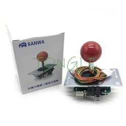 Joystick Sanwa de Japón con mango superior de bola, pieza de Joystick Arcade, ajustable en 4 y 8 vías, nuevo, original
