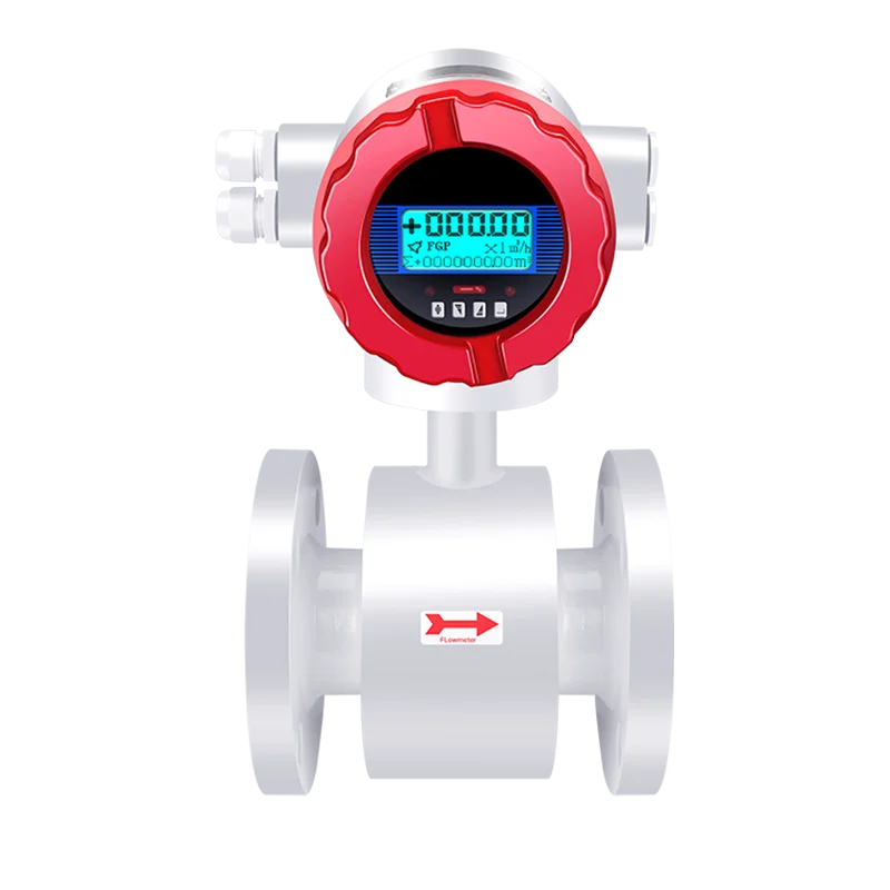 Digital diesel water liquid flow meter counter electromagnetic flowmeter