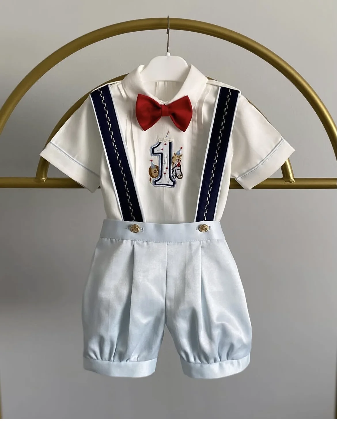 baby-boy-summer-cartoon-animals-embroidery-vintage-white-shirt-light-blue-shorts-set-for-party-eid-casual-birthday-photography