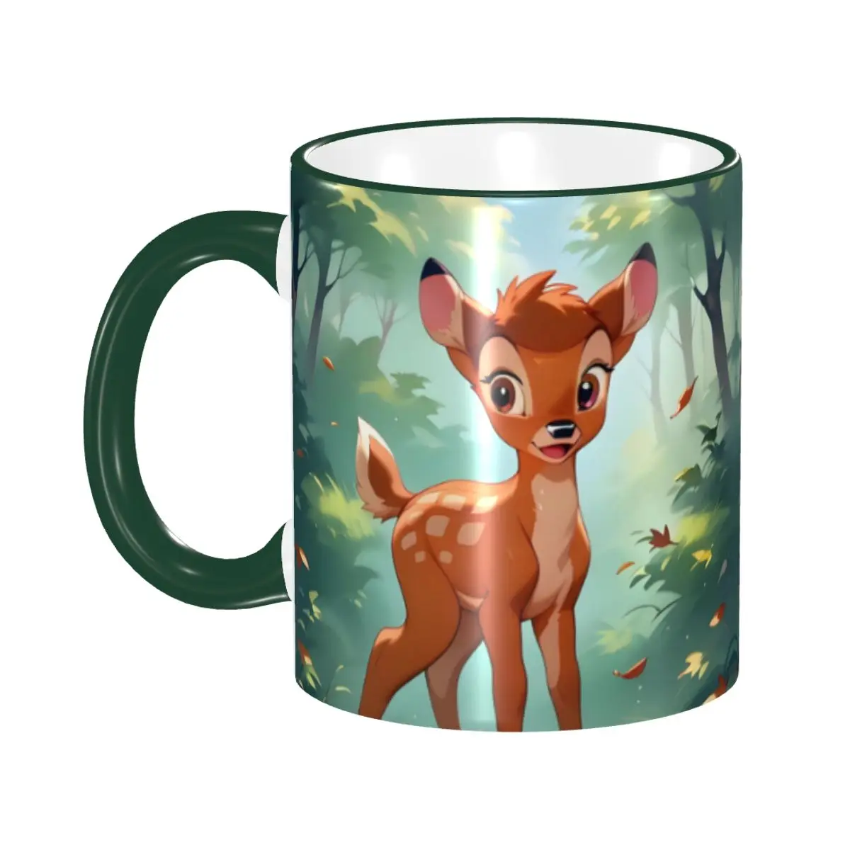 

Customized DIY Bambi Ceramic Mug Classical Printing Animal Coffee Cups Creative Gift