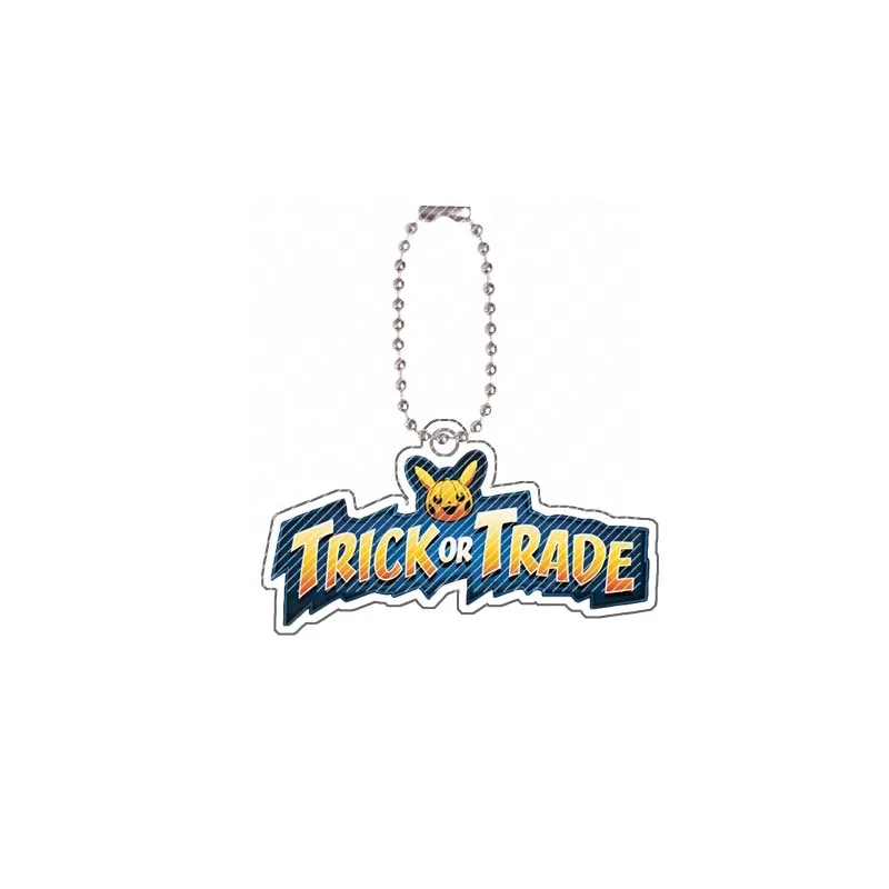 Ptcg Pokemon Sv11 Neo Destiny Trickortrade Qikachu Logo Acryl Schlüsselanhänger Kreative Anime Spiel Sammlung Karte Acryl Tasche Anhänger
