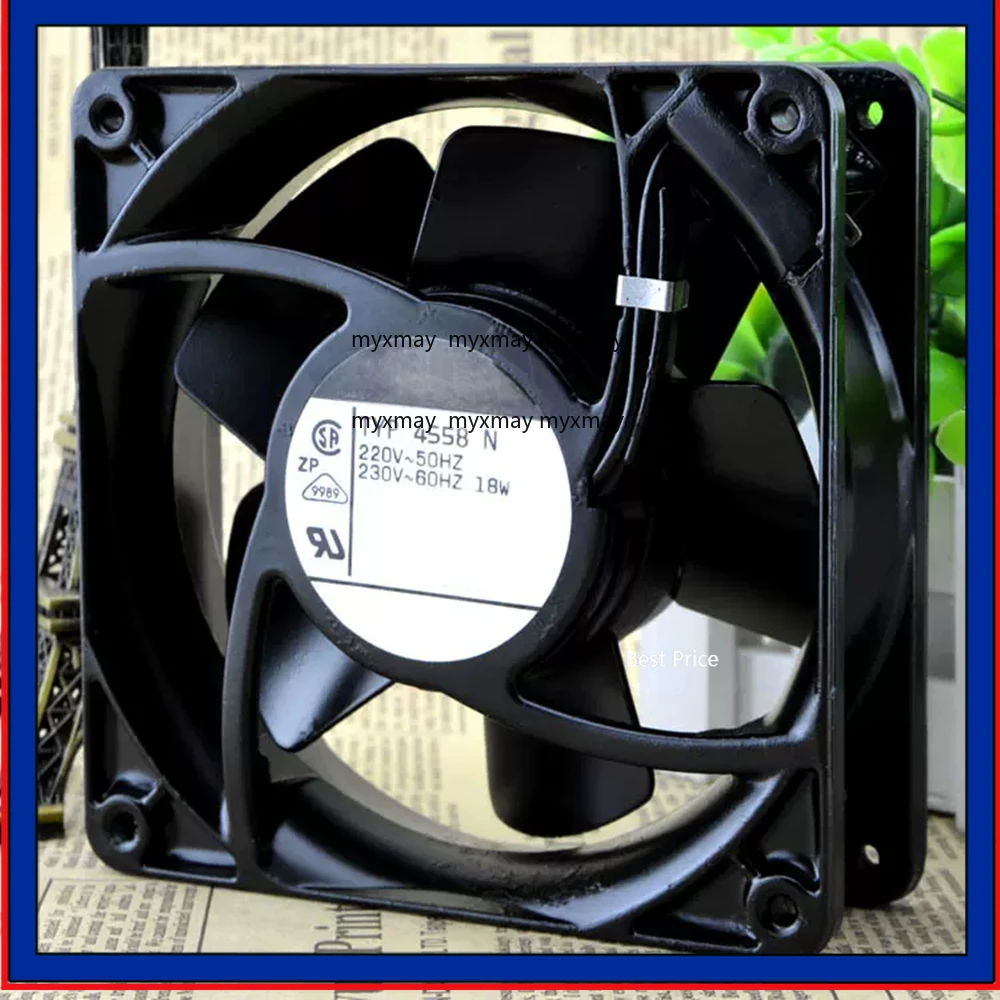 

Вентилятор охлаждения TYP4558N TYP 4558 N AC 220 В 18 Вт 12038 120X120X38 мм 2-контактный