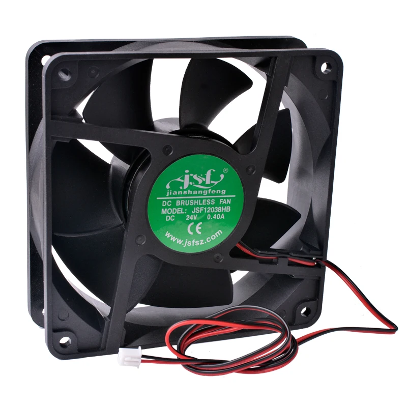 

JSF12038HB 12cm 120mm fan 120x120x38mm DC24V 0.40A Axial flow fan cooling fan for frequency converter welding machine