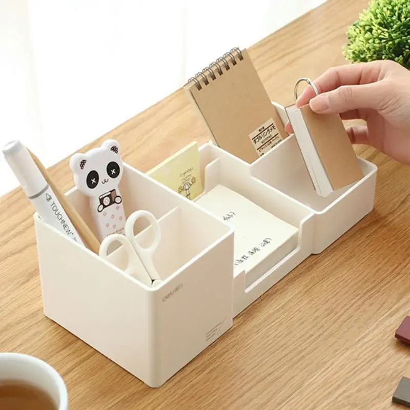 Stationery Holder Desk Accessories Rubber Feet Box Stationery Shop Penholder Office Supplies Stationery Items Desk Organizer