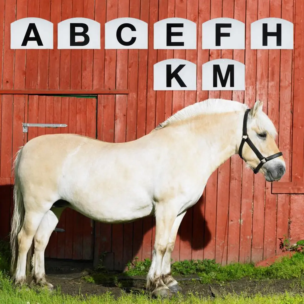 4/8 Stück Wandhalterung Dressage Buchstaben Marker Reittraining Buchstaben Marker Dressur Ausrüstung für Reitsportveranstaltungen