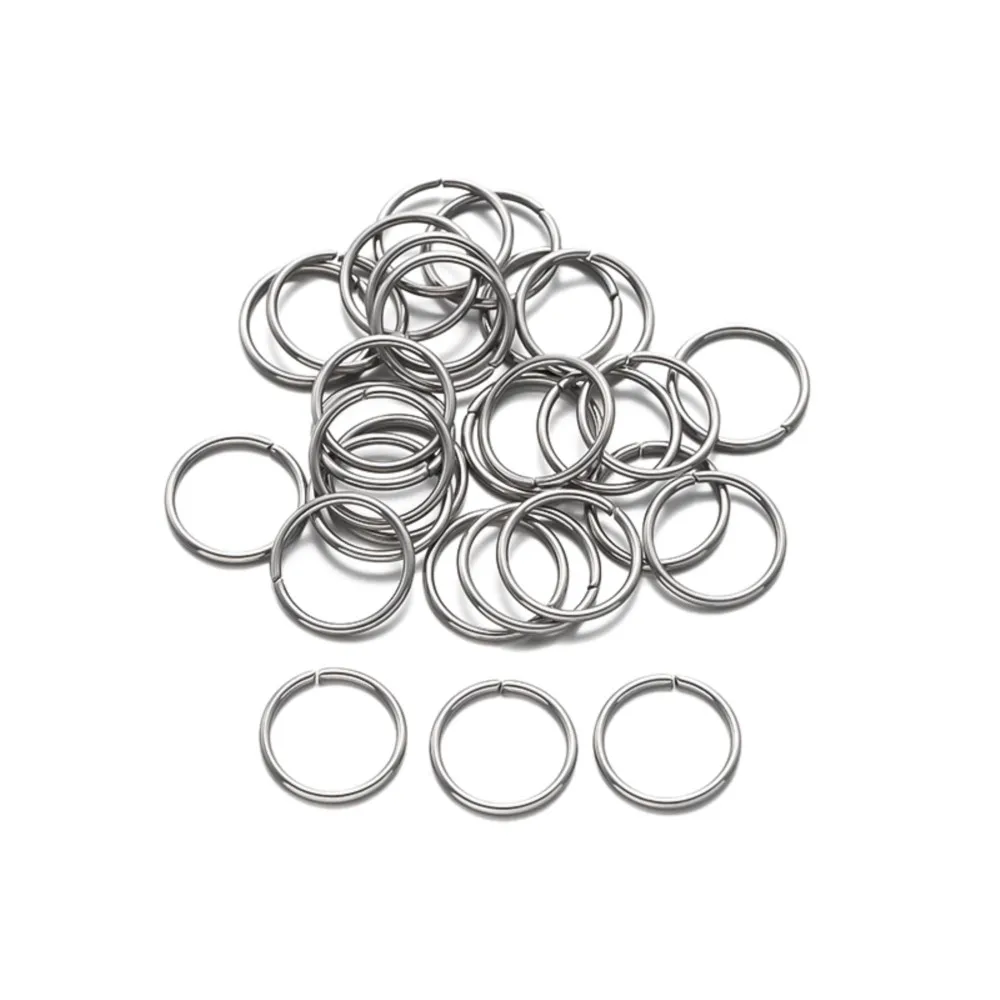 100-200Pcs 3-15mm Stainless Steel Open Jump Rings Split Rings Connectors For DIY Bracelet Jewelry Findings Supplies Wholesale