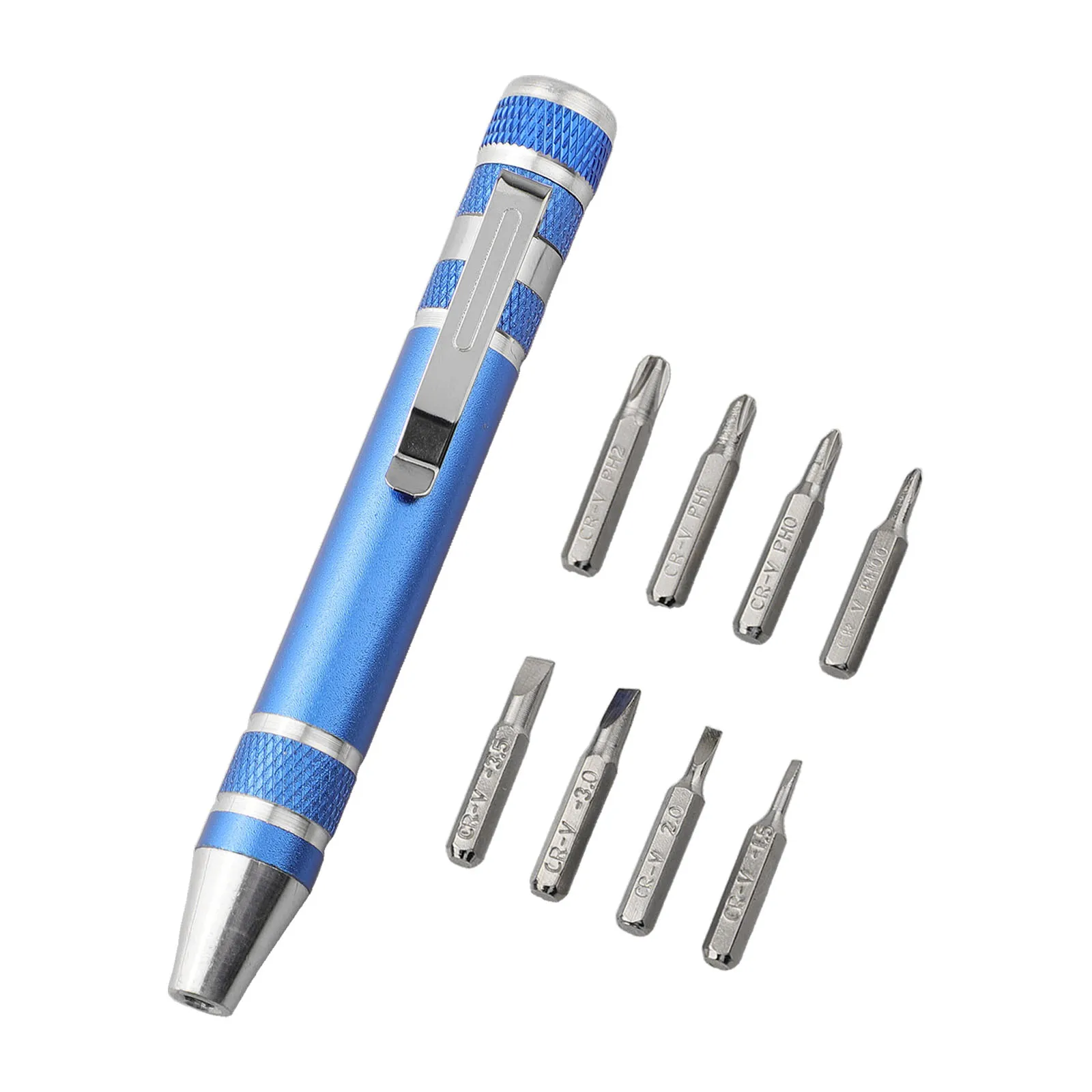 Pen Screwdriver Multitool Handy Tool 8-in-1 Changeable Bits Pocket Screwdriver Precision Function For Mini Gadgets