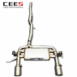 CEES Catback Exhaust for Audi TT MK1 Type 8N 1.8T 1998-2006 Stainless Steel Exhaust Pipe Valve Muffler Car Exhaust System