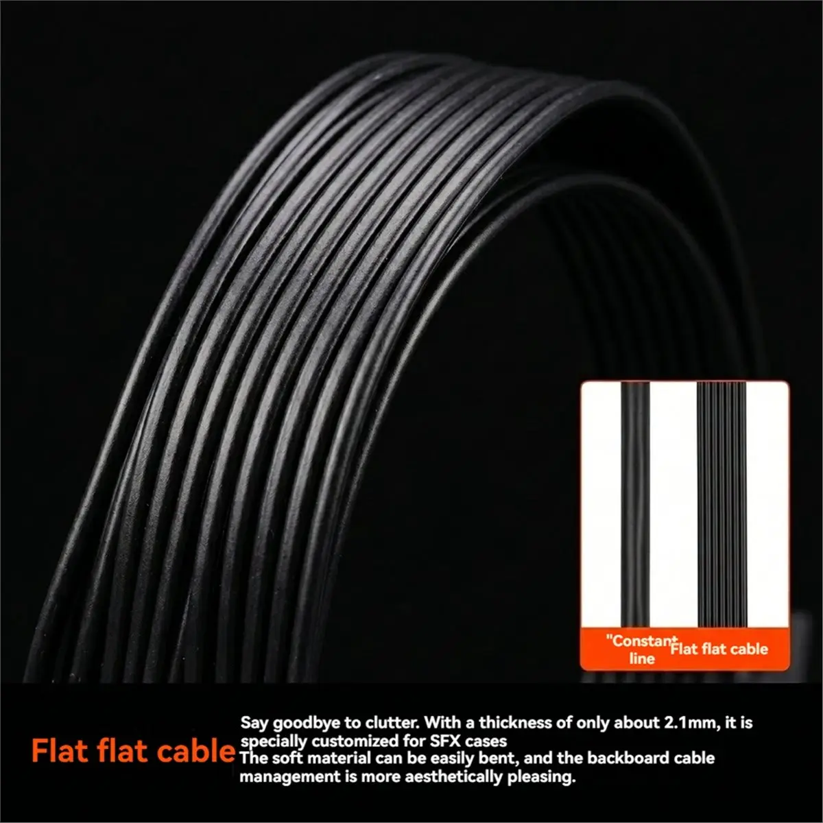 NEW FACTORY~Dual 8-Pin to 6+2-Pin PCIE Power Cable for TT SFX ATX 3.1 Series Modular Power Supply GPU Cable Adapter