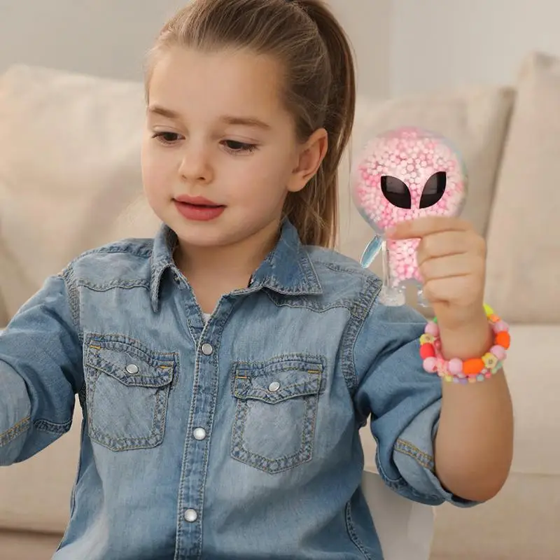 Juguetes de estiramiento para niños con cuentas de colores, Alien, juguetes creativos, Fidget, juguetes sensoriales para apretar, Alien Pinch Press