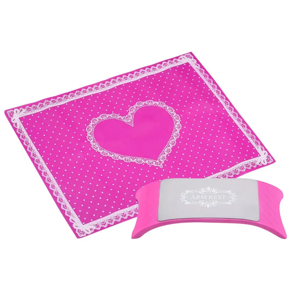 

Silicone Hand Pillow Set Foldable Manicure Mat Pad Beauty Tool Long Service Comfort Nail Salon Washable Durable Portable