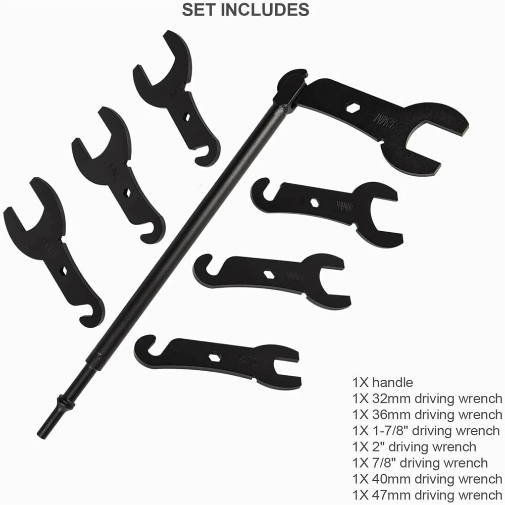 ​43300 Pneumatic Fan Clutch Wrench Set Removal Tool For Ford GM Chrysler Jeep Quick Removal And Installation Practical Durable