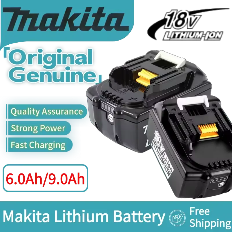 

100% original Makita 18V 5Ah.6Ah9Ah Rechargeable Battery ,For Makita BL1830 BL1830B BL1840 BL1840B BL1850B Power Tools Battery