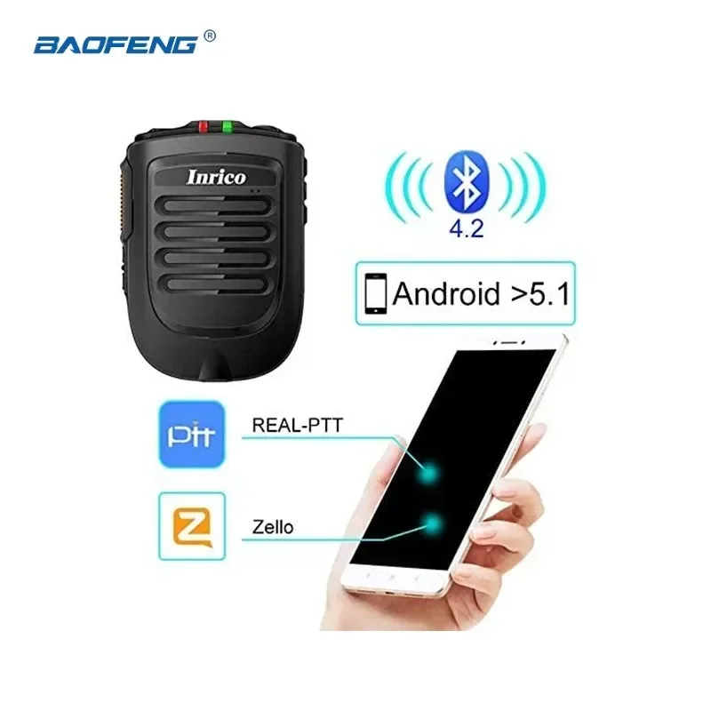 B01 zello mini lautsprecher drahtloses mikrofon ptt android walkie talkie mikrofone tragbarer bluetooth lautsprecher für android oder ios