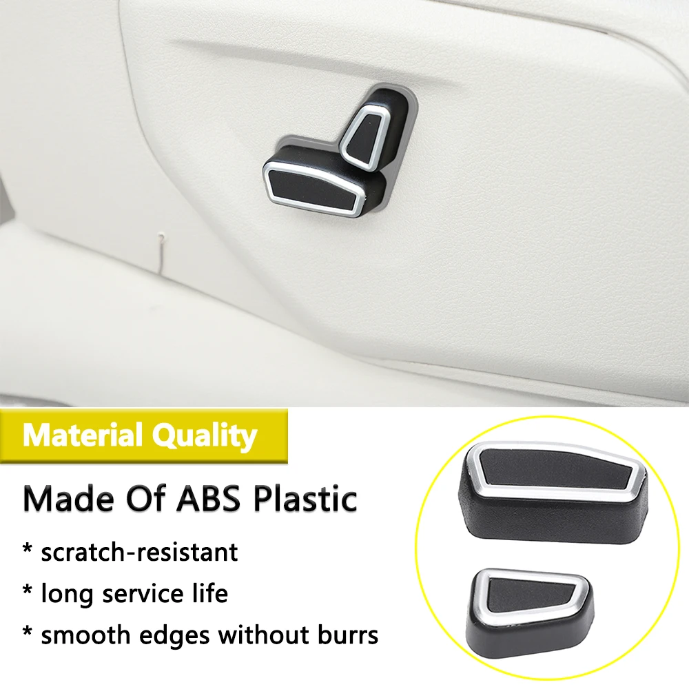 Car Seats Adjust Knob Decoration Cover For Jeep Grand Cherokee 2011-2020 Commander 2006-2010 Interior Mouldings Car Accessories