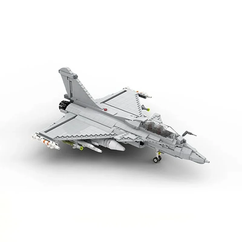 

MOC военная техника самолета Dassault Rafale модель истребителя 1:33, масштабная сборка, строительные блоки, игрушки, детский подарок на день рождения