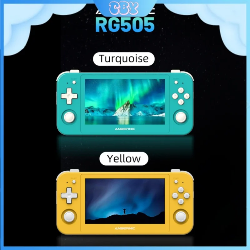 new RG505 game console retro arcade PSP Android dual system lightweight  portable super endurance support MP4 video player