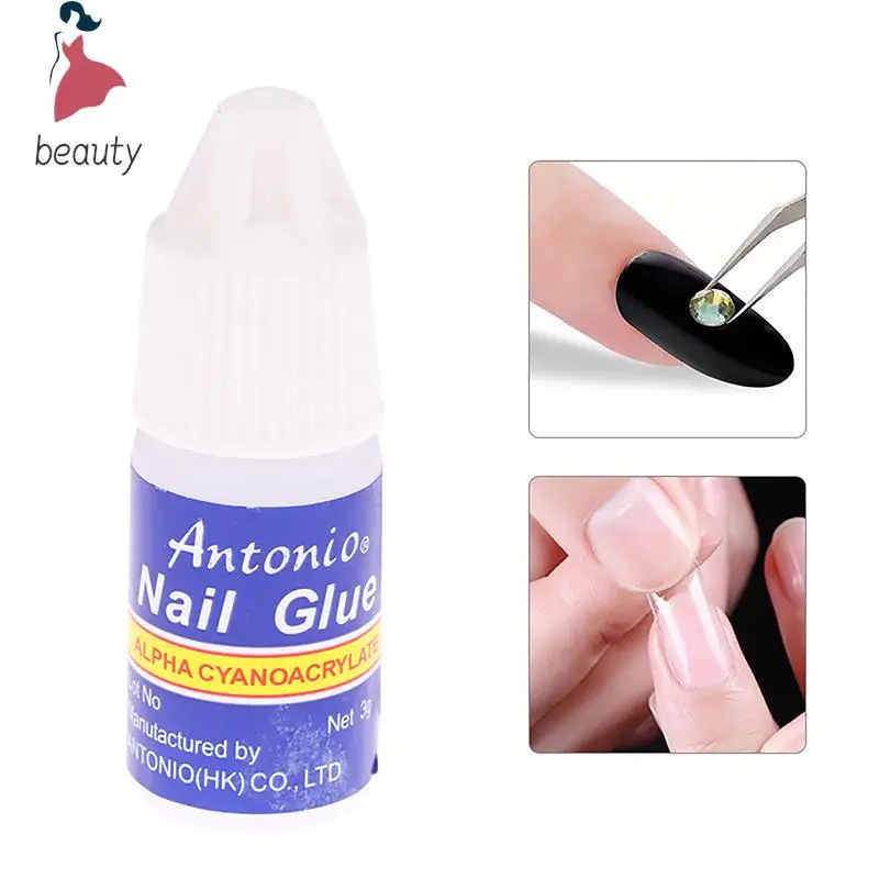 Colle à ongles à séchage rapide pour faux ongles acryliques N64.Tips, colle d'extension collante, bain polyvalent, bijoux en biscuits, gemme, 3g