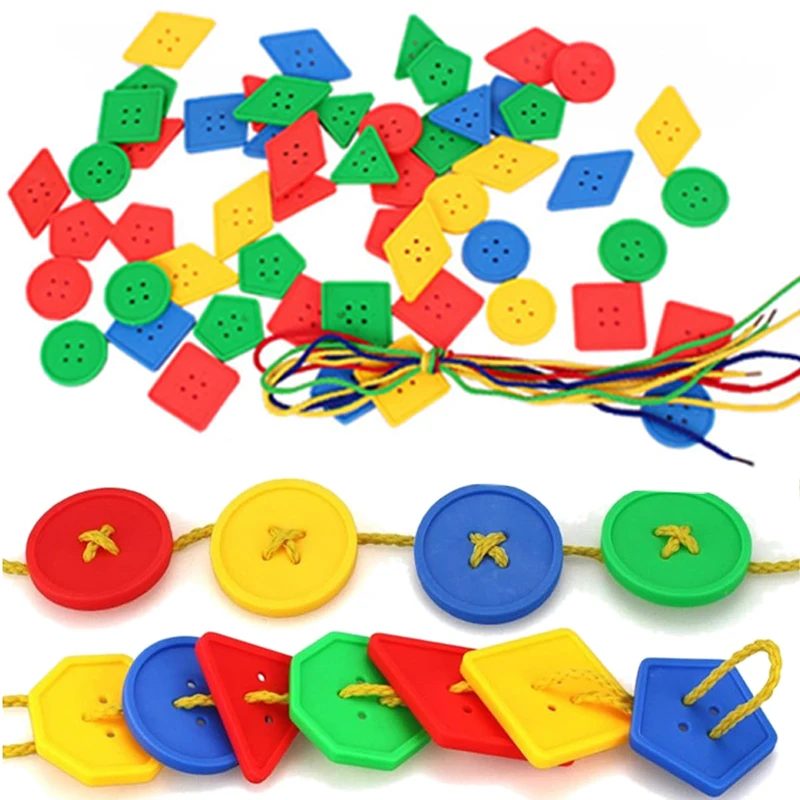 Juguete de bloques de construcción de geometría roscada, juguete educativo Montessori para niños, botones de roscado, material didáctico, entrenamiento cerebral TMZ