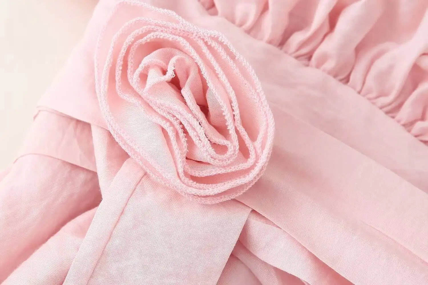 2025 verão outono feminino com flores puff manga longa o pescoço em camadas vestidos de linha a doce moda feminina mini vestidos