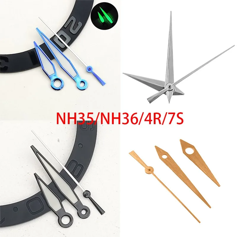 Uhr Hand Für Bewegung NH35/36/4R36 7S Schwarz/Blau Uhr Hände Drei Hand Uhr Zubehör uhr Ersatz Reparatur Werkzeug Teile