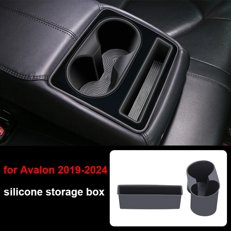Fit voor Toyota Avalon 2019 2020 2021 2022 2023 2024 Middenconsole Armsteun Doos Dienblad Siliconen Bekerhouder Opbergdoos Interieur