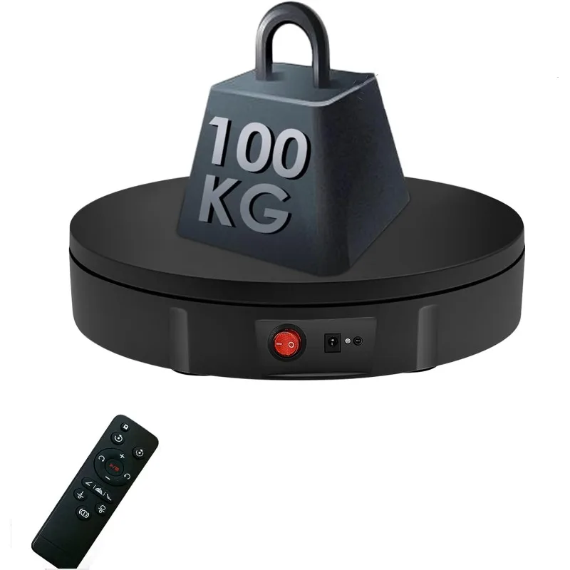 360 Degree Electric Rotating Turntable 11.8 Inch 220lb Load Electric Rotating Display Stand for Photography Product Display