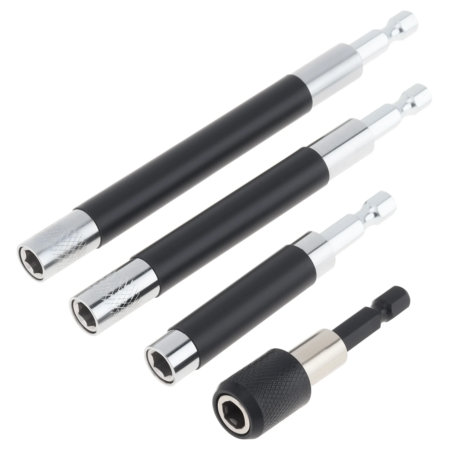 

4pcs Magnetic Screw Drive Guide Drill Bit Tip Holder Handheld Driver Extension Bar Adapter 1/4 inch Drill Bit Guide Rod Adapter