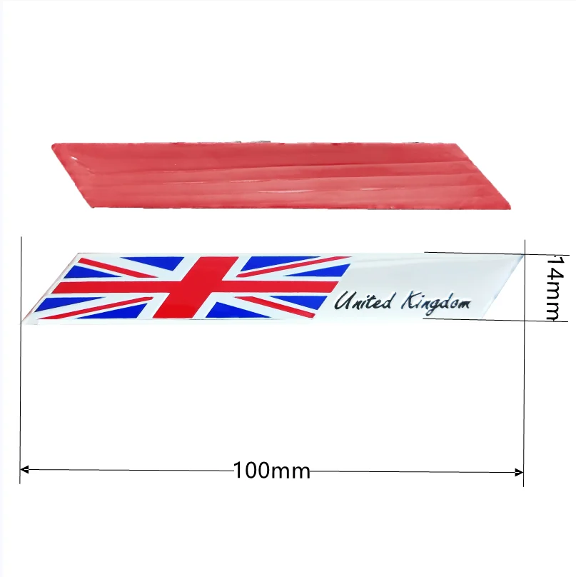 Aluminum British Flag Sticker Suitable for Car Body, Bicycle, Motorcycle and Luggage Case - Car Decoration Sticker The UK flag