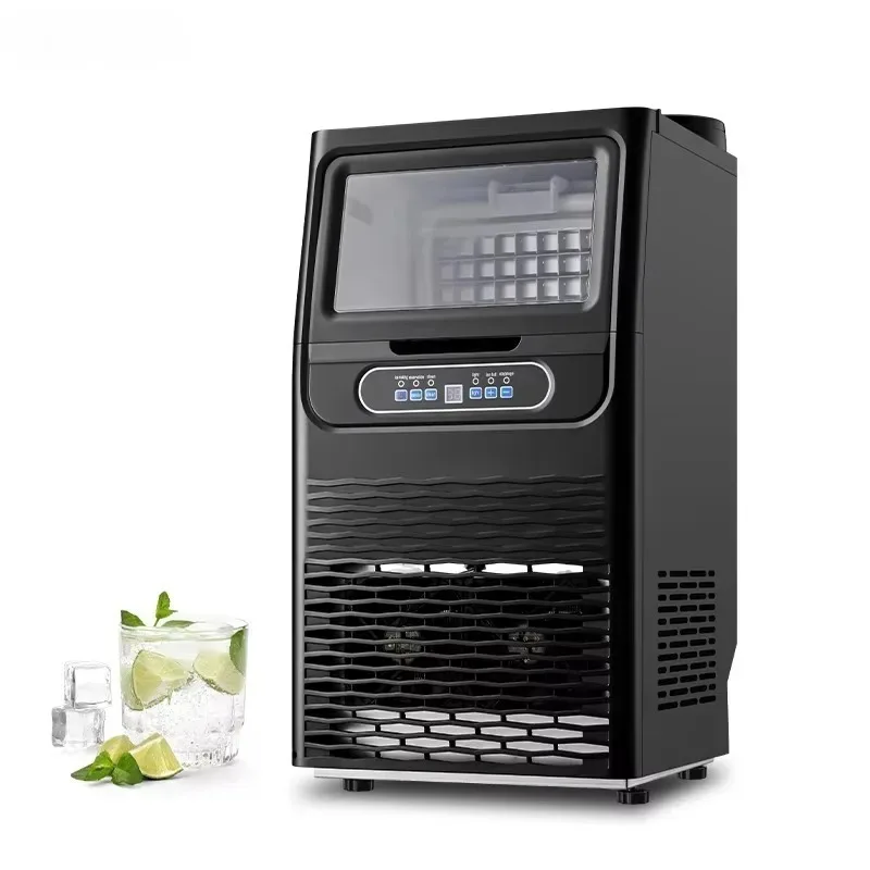 2026 New Hot Customize Ice  Automatic Tube Ice Maker with Compressor Engine & PLC 5kg Storage 70LBS/24h Capacity Commercial Use
