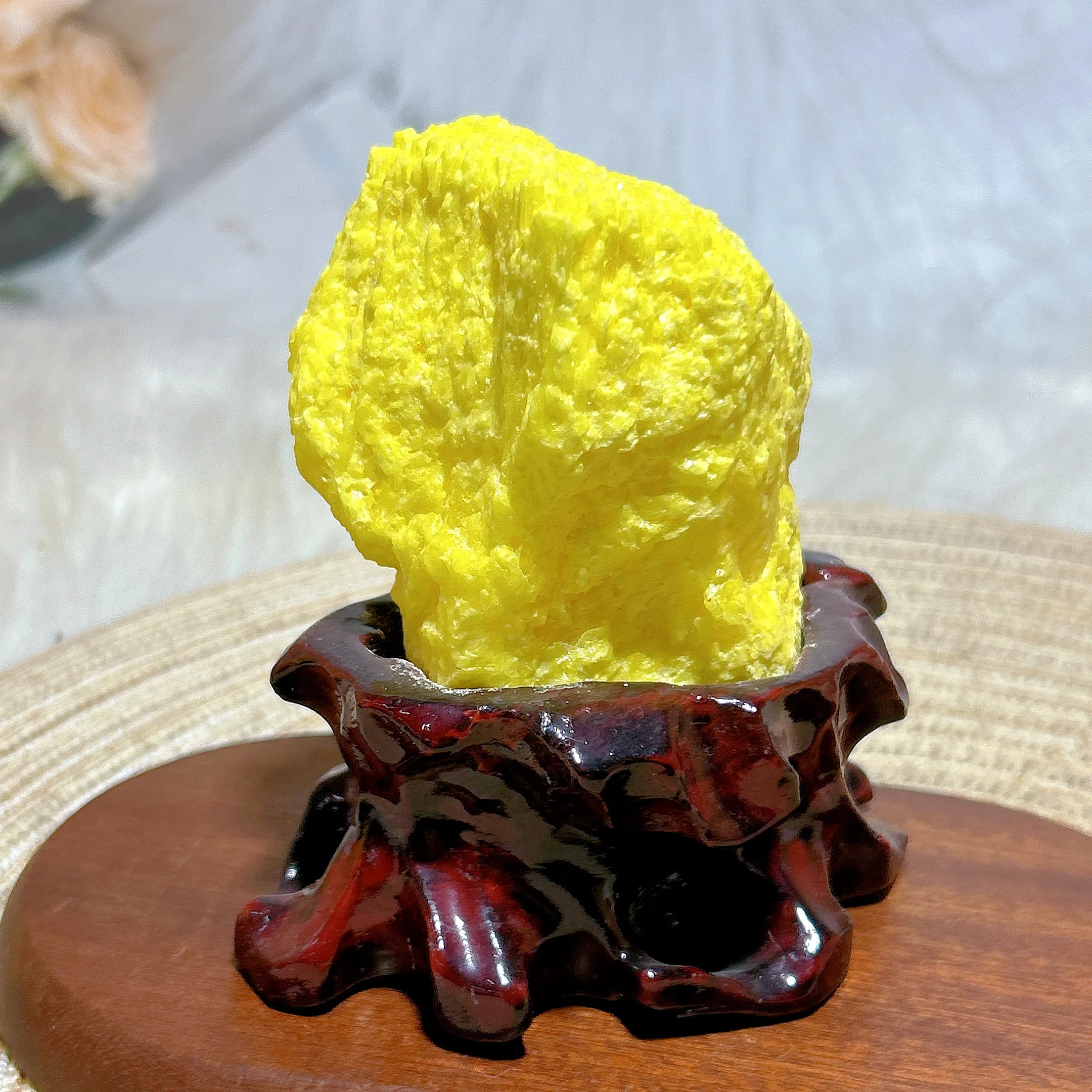 Natural Crystal Sulfur Raw Stone Mountain Freeform Give Base Healing Gemstones Mineral Energy Reiki Home Decorations Gift