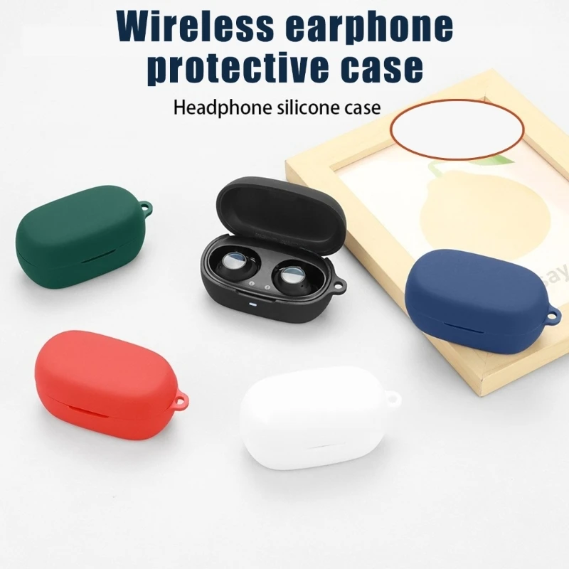 Custodia protettiva in silicone morbido per Baseus Bowie MA10 Pro Custodia protettiva antipolvere e antiurto per auricolari wireless